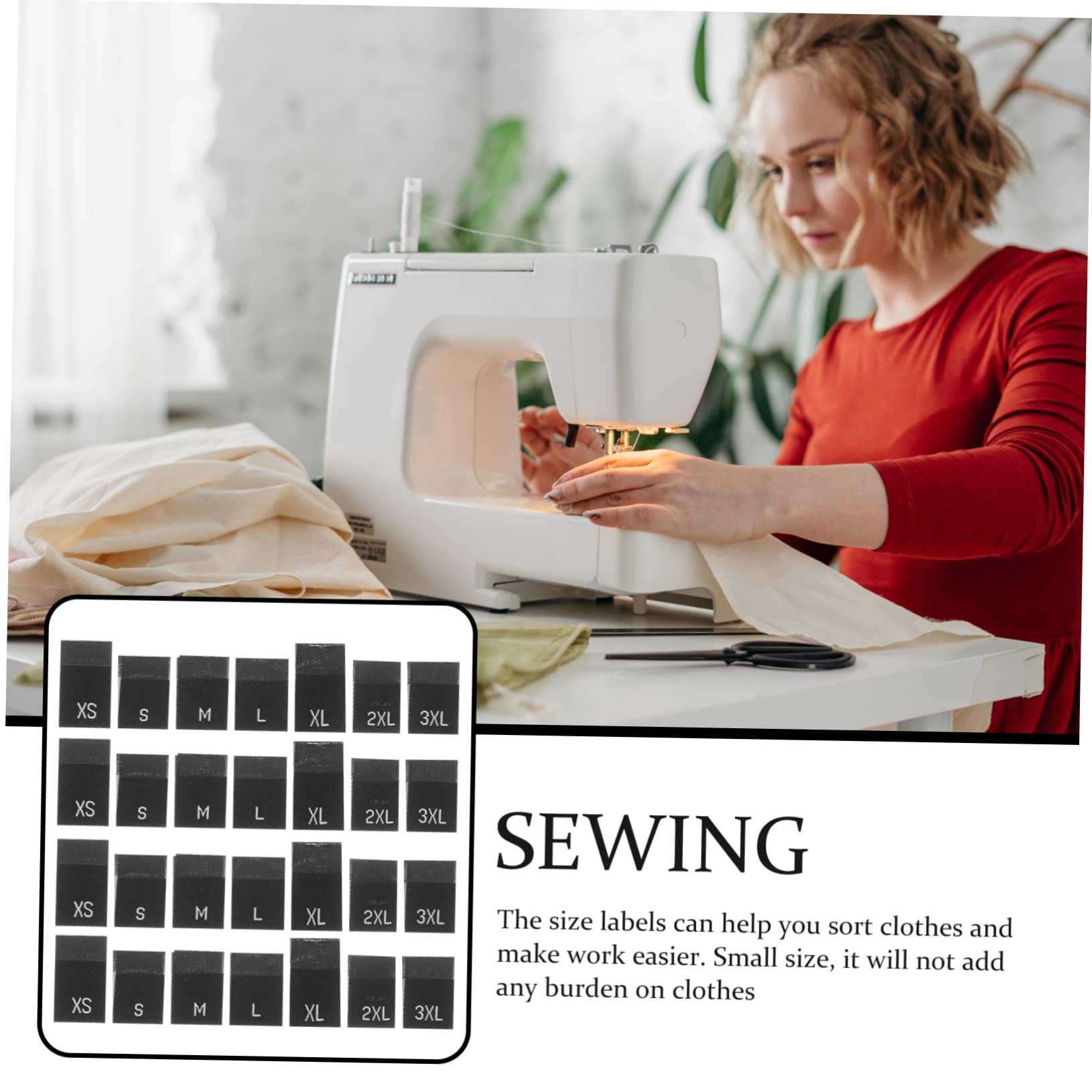 Gatuida 2800pièces Étiquettes Pour Vêtements Étiquettes à Coudre Tissu Marquage Précis Pour Robes Chemises Pantalons Et Vêtements Et Peau