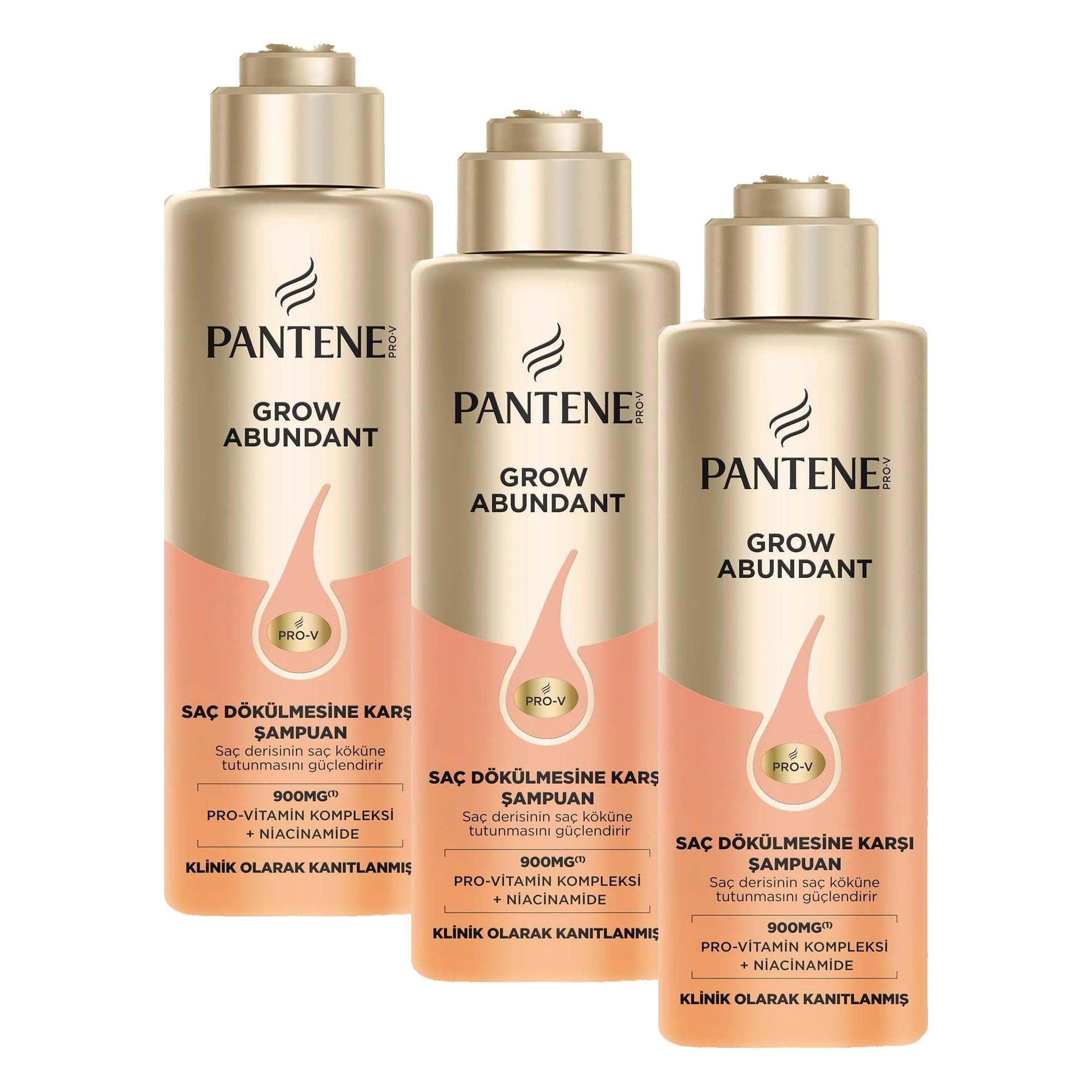 Pantene Grow Abundant Saç Dökülmesine Karşı Şampuan 290 ml (3 paketi)