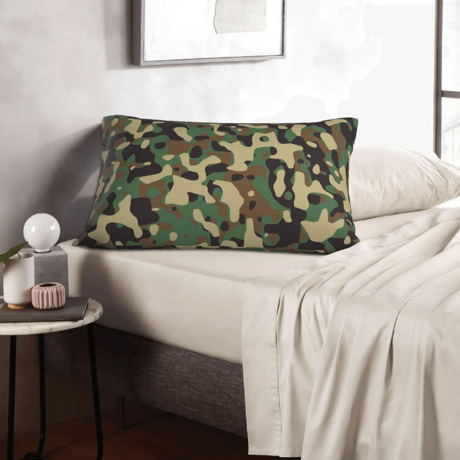 Czzyh As Shown 60Cm X 40Cm Pillow Cases, Classic Green Camo Pillow Protectors