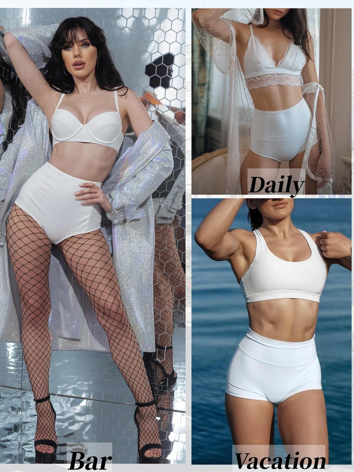 Short pour femme - Taille haute - En élasthanne - Pour motard, yoga, gym, danse, rave