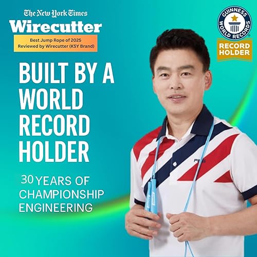 Miniatura 2 de Cuerda de saltar para mujer (serie arcoíris)  Cuerda cardiovascular ajustable para entrenamiento de mujer y entrenamiento en casa  Asas de agarre