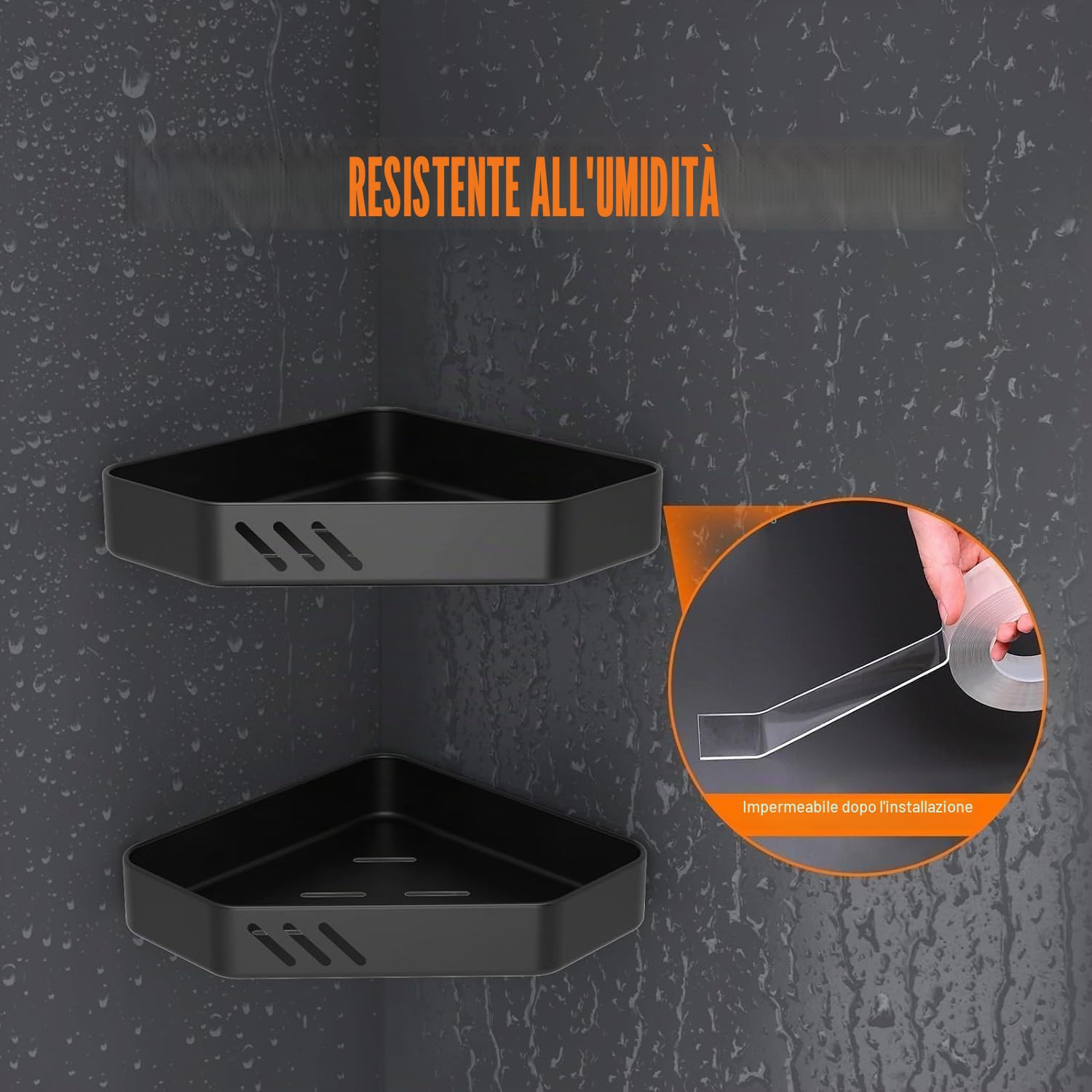 GRIFEMA GA4001-1 Nastro Biadesivo Extra Forte, 3 Metri Nastro Biadesivo Trasparente, Impermeabile, per Pareti e Moquette