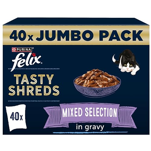 Felix Tasty Shreds Mixed Selection in Gravy