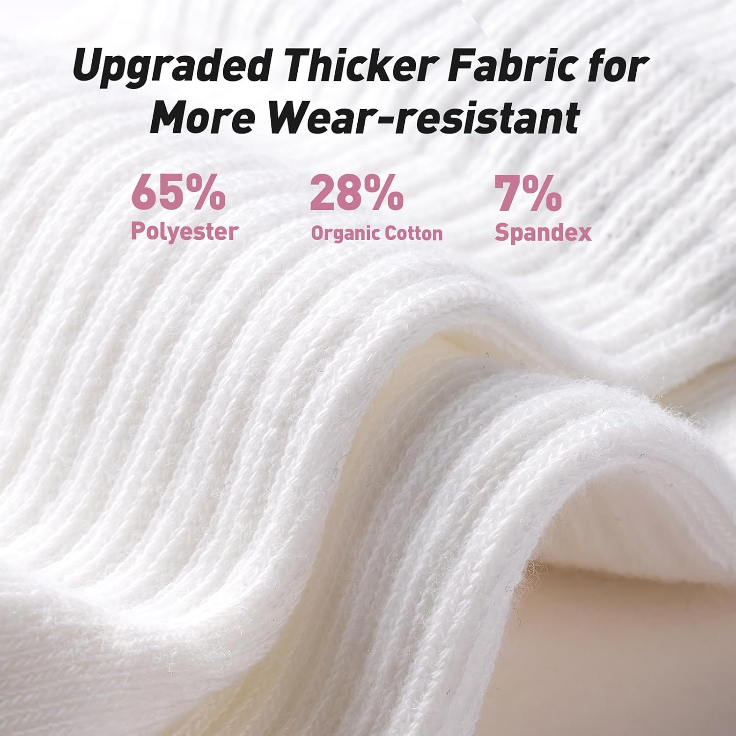 LETSHAKE Pilates Socks with Grips for Women, Non Slip Grip Socks Thick, Yoga Socks for Ballet Workout Hospital - Image 3