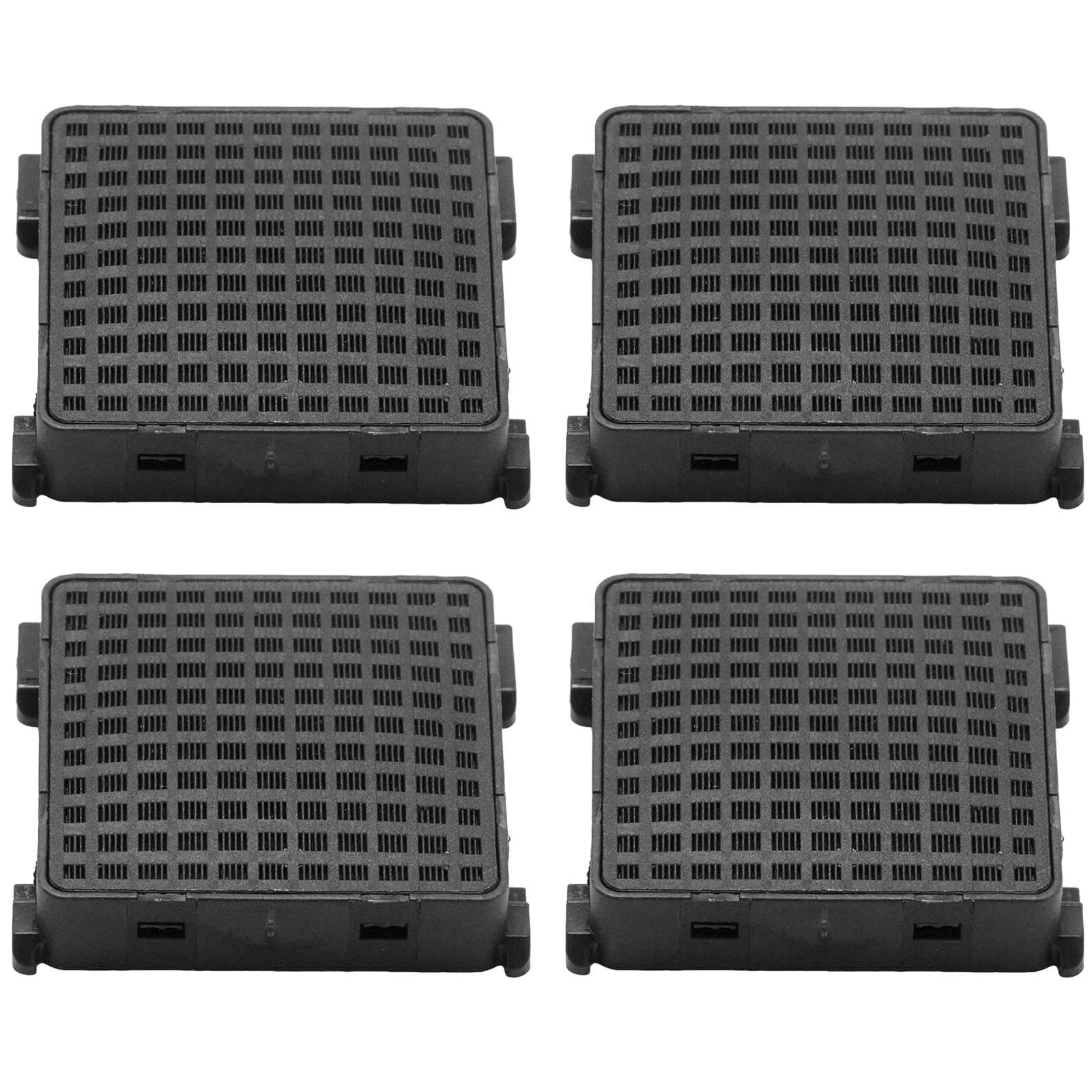 Lot de 4 filtres à charbon actif noirs de rechange pour Liebherr 909698900 Liebherr 988242900 988246000 7440021-00
