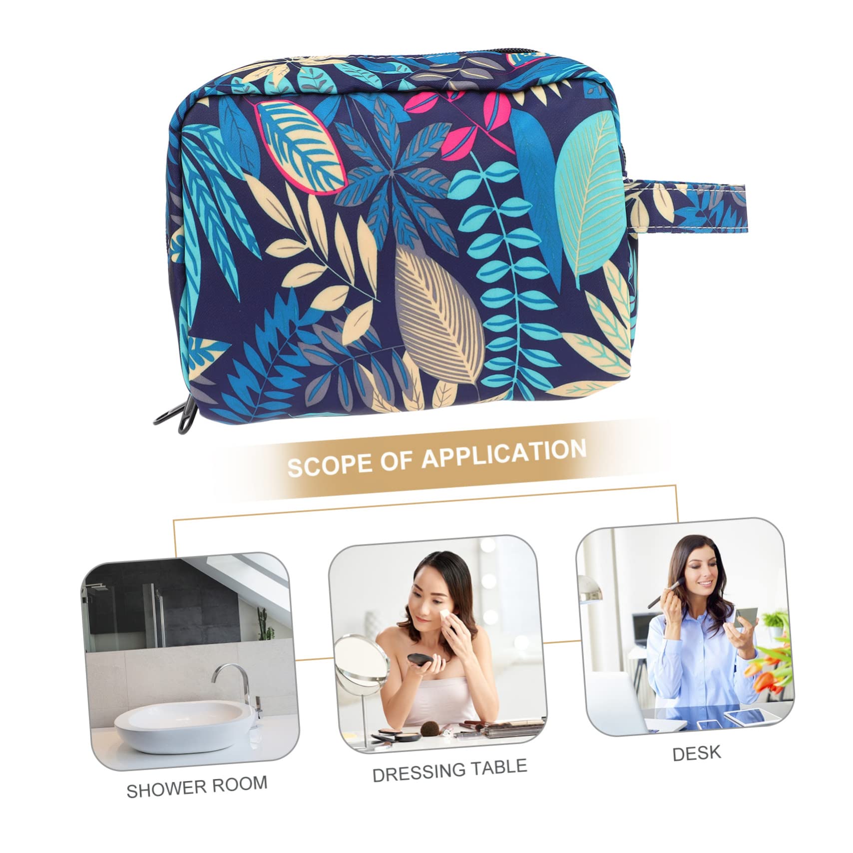 POPETPOP 3pezzi Borsa Cosmetica Da Viaggio Pochette Porta Trucco Portatile Con Cerniera Per Donne e Ragazze Trousse Multiuso Per Cosmetici e Necessità Da Toilette