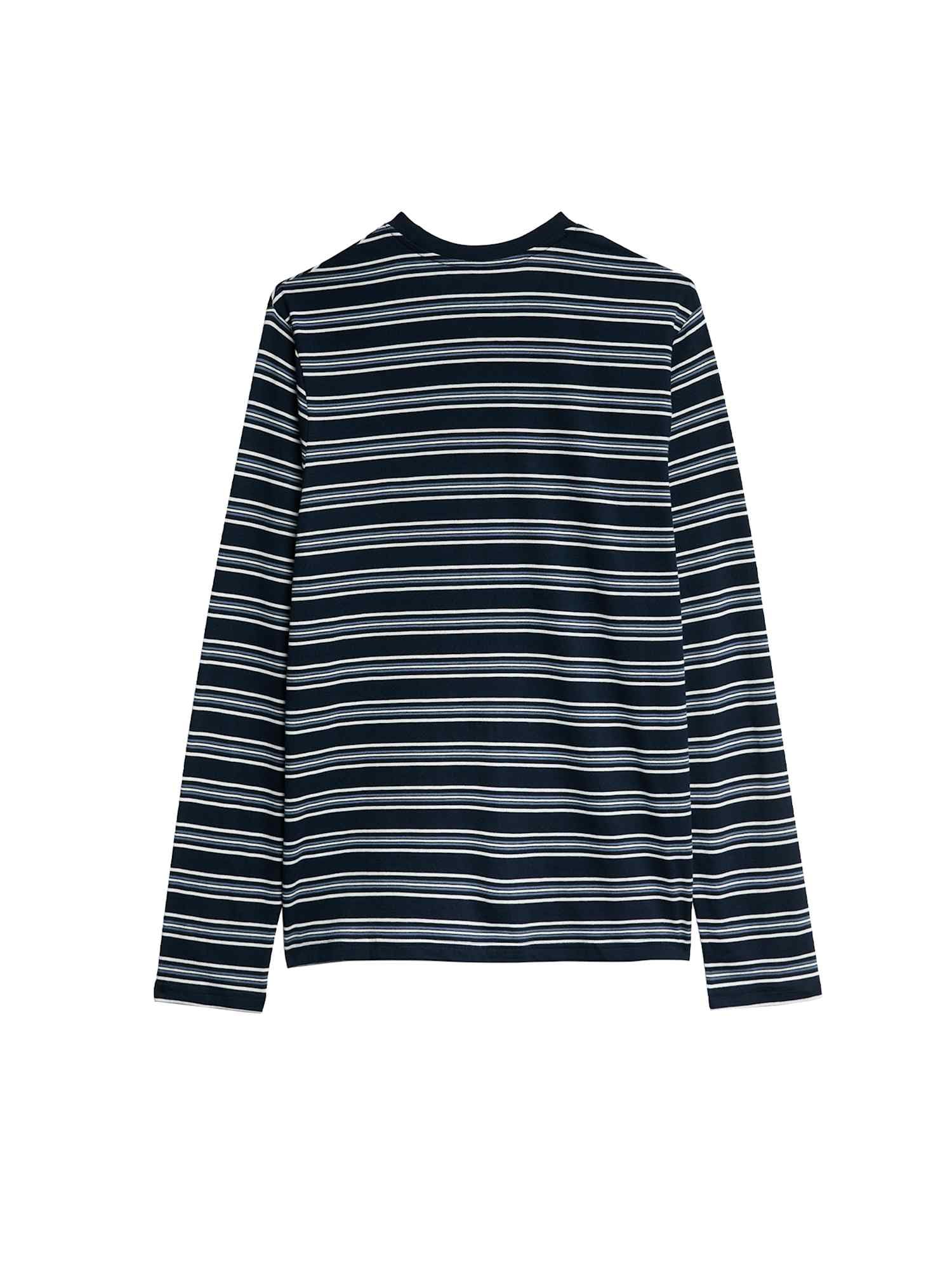 Marks & Spencer Pijama de Rayas de Algodón Puro para Hombre, Ajuste Normal, Cintura con Cordón, con Bolsillos