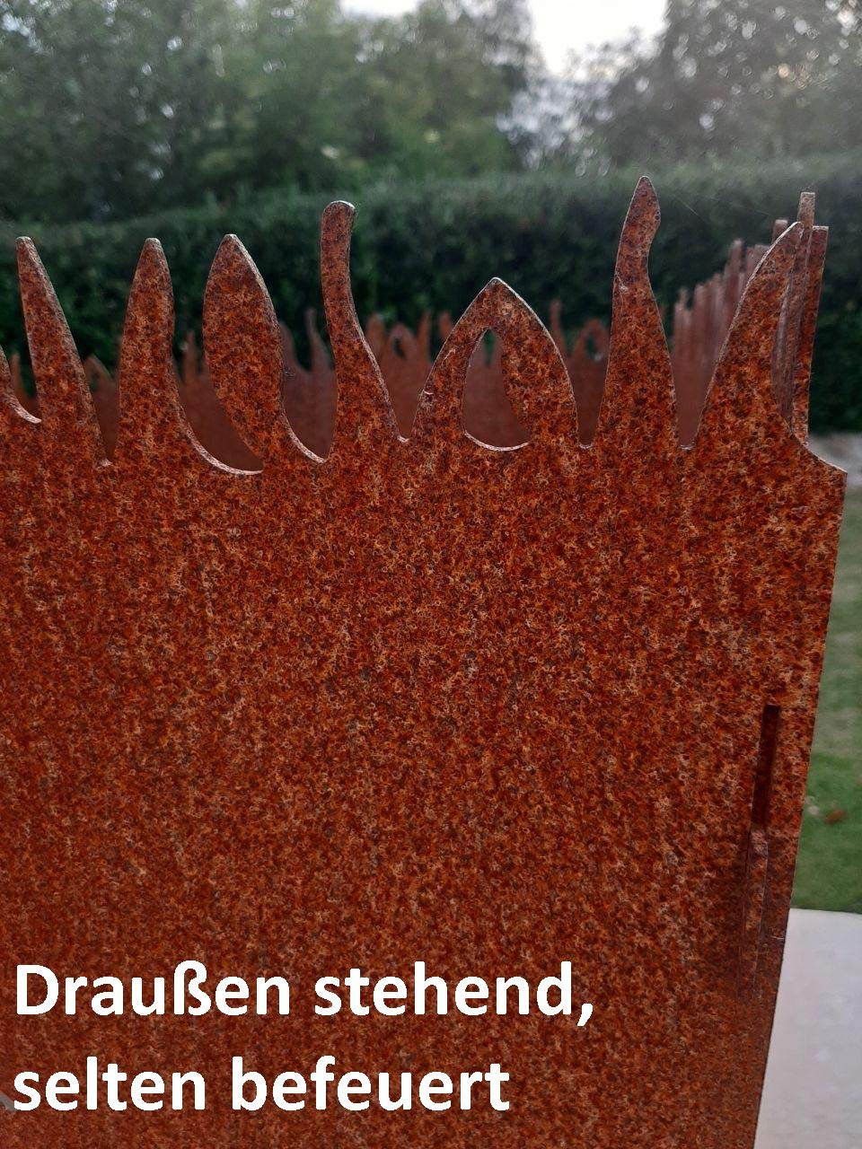 Feuerkorb Hochzeit, Modern, Quadratisch, Grau, Stahl (DC01/DD11 geb-+gef.), Holzkompatibel