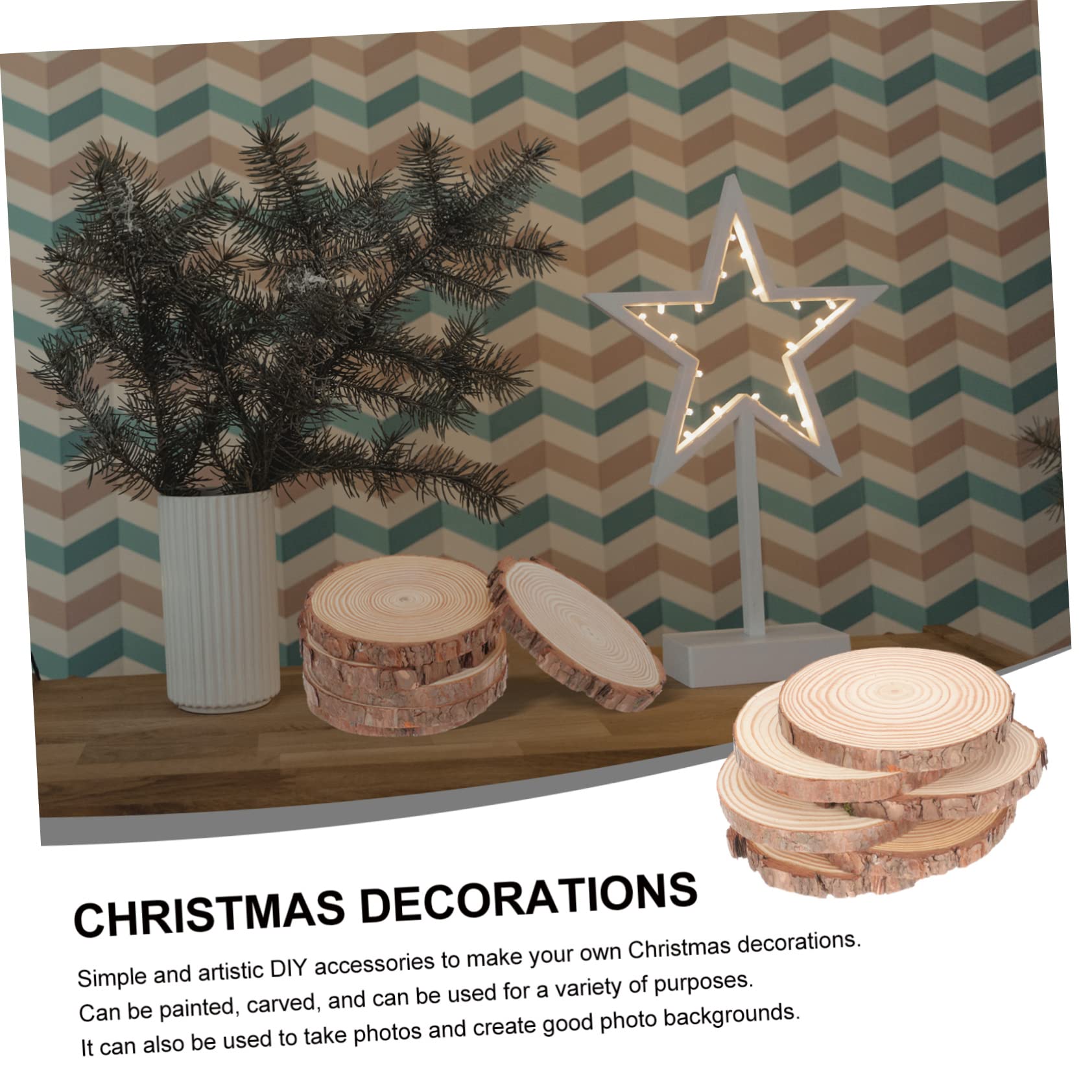 3 Set Fette Legno Naturali Grezze Da Dischi Per Pittura E Fai Da Te Spessore Per Decorazioni Creative E Sottobicchieri Materiale Premium Per Domestico 6 Pezzi*3