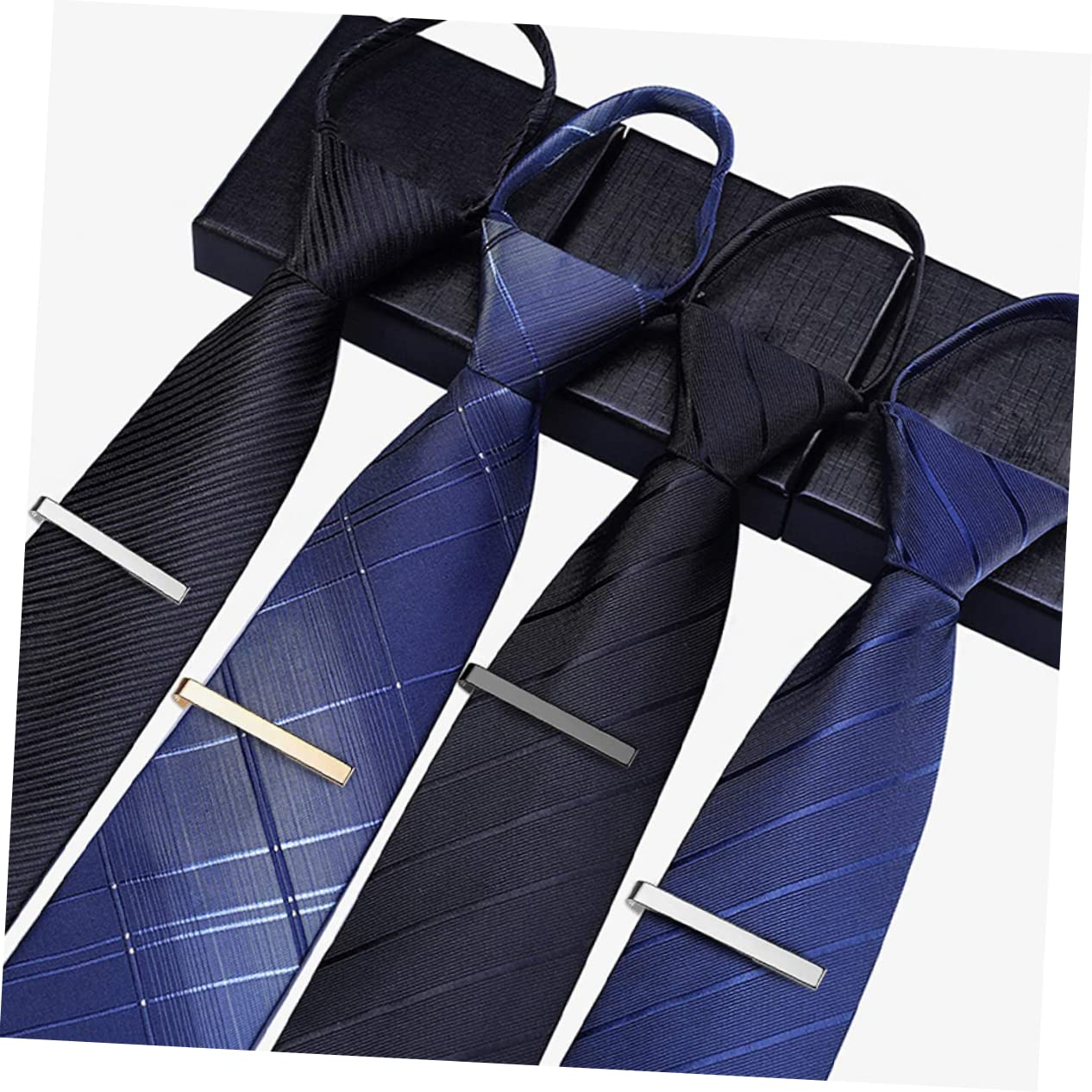 Pinza para Corbata de Camisa 3piezas Cobre Clip de Corbata para Hombre