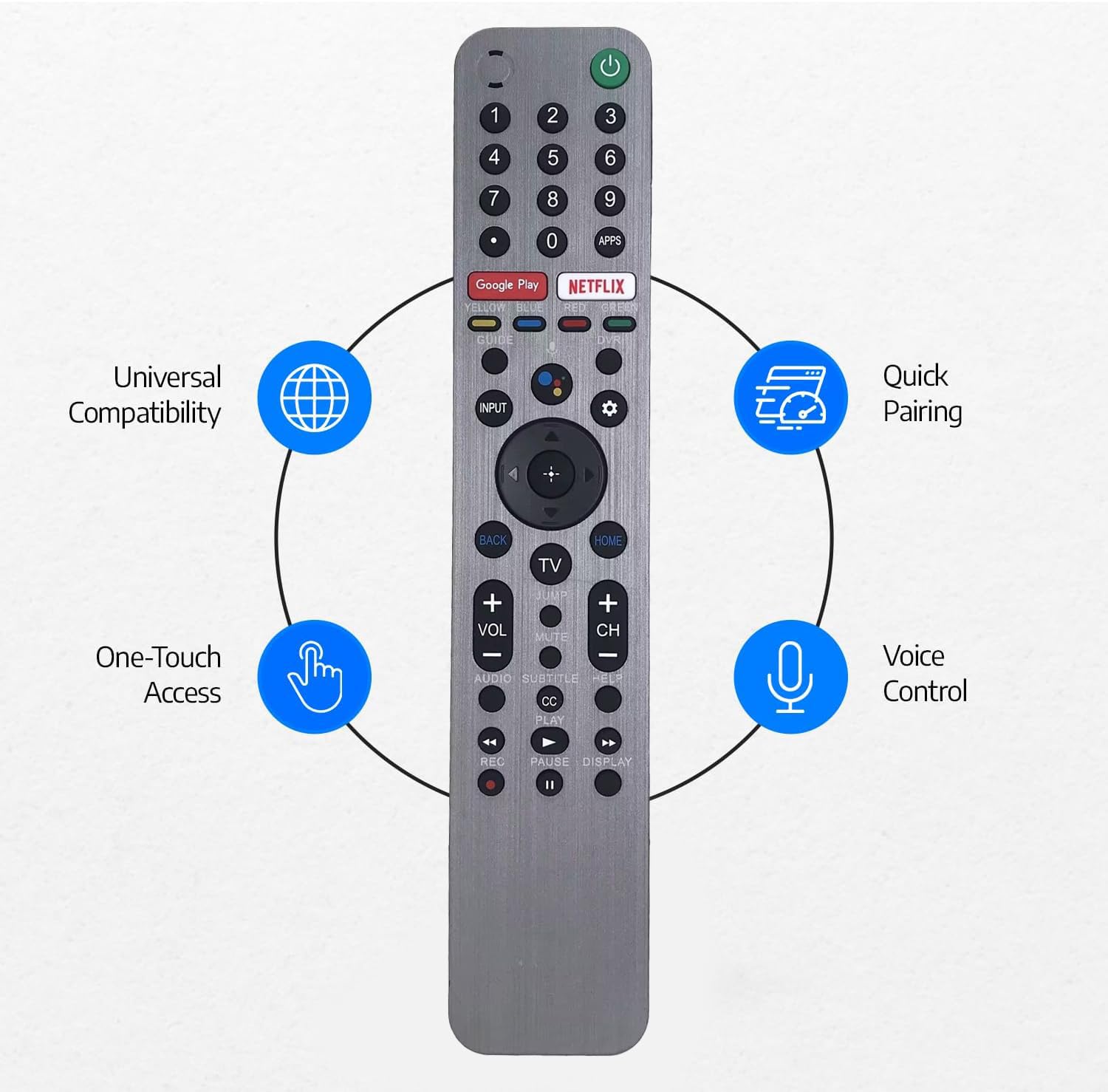 Amazon.com: Voice Replacement Remote Control for Sony Bravia Smart