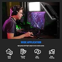 Vista 4 de NEEWER Kit de panel de luz de video LED de 13 pulgadas, paquete de 2 unidades de dos colores regulables con soporte de trípode, batería de 4000 mAh