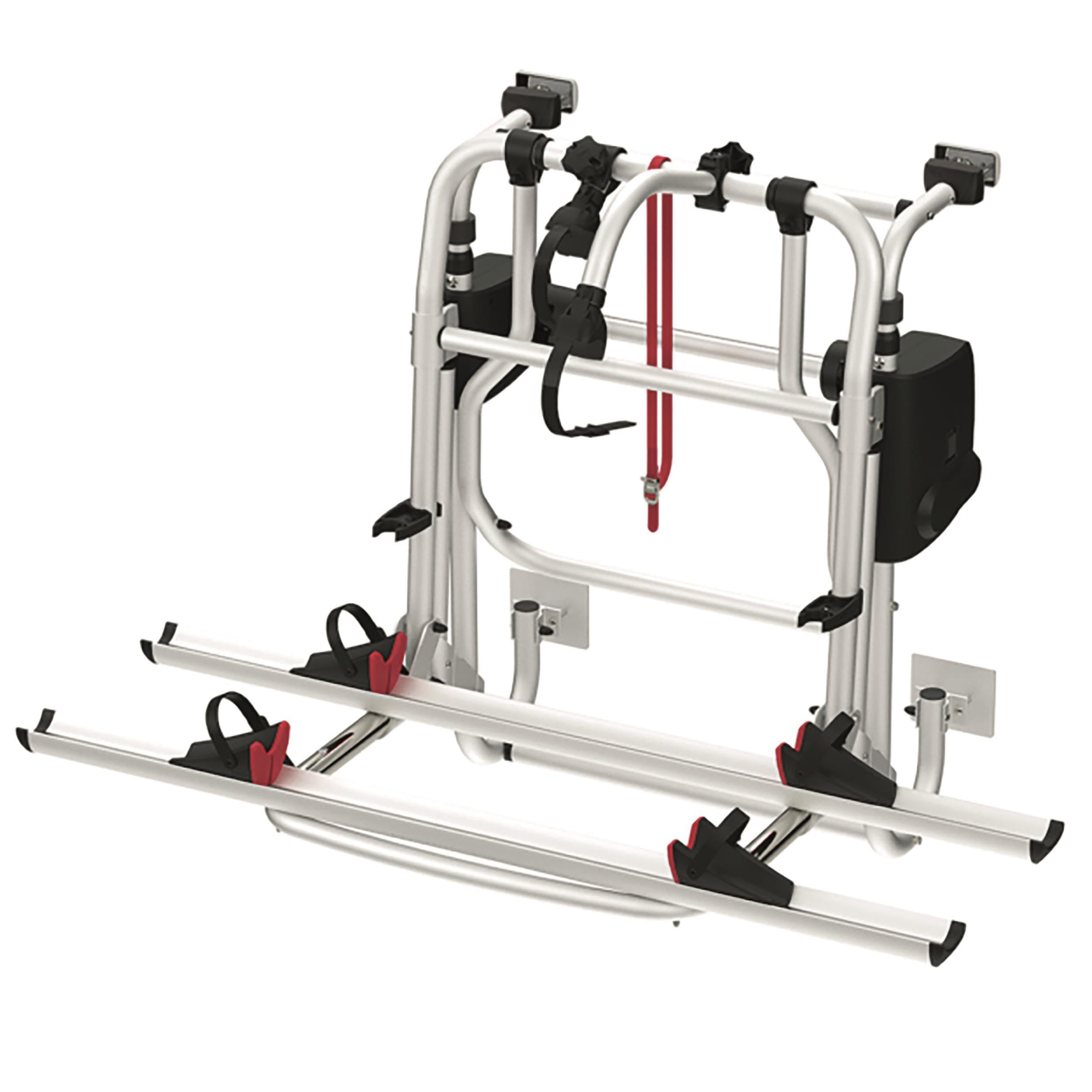 Fiamma Bagażnik rowerowy Carry Bike Motor Lift 77, do kampera, aluminium, 94 x 128 x 108 cm, 17,4 kg, składany, obciążenie 60 kg, montaż tylnych drzwi