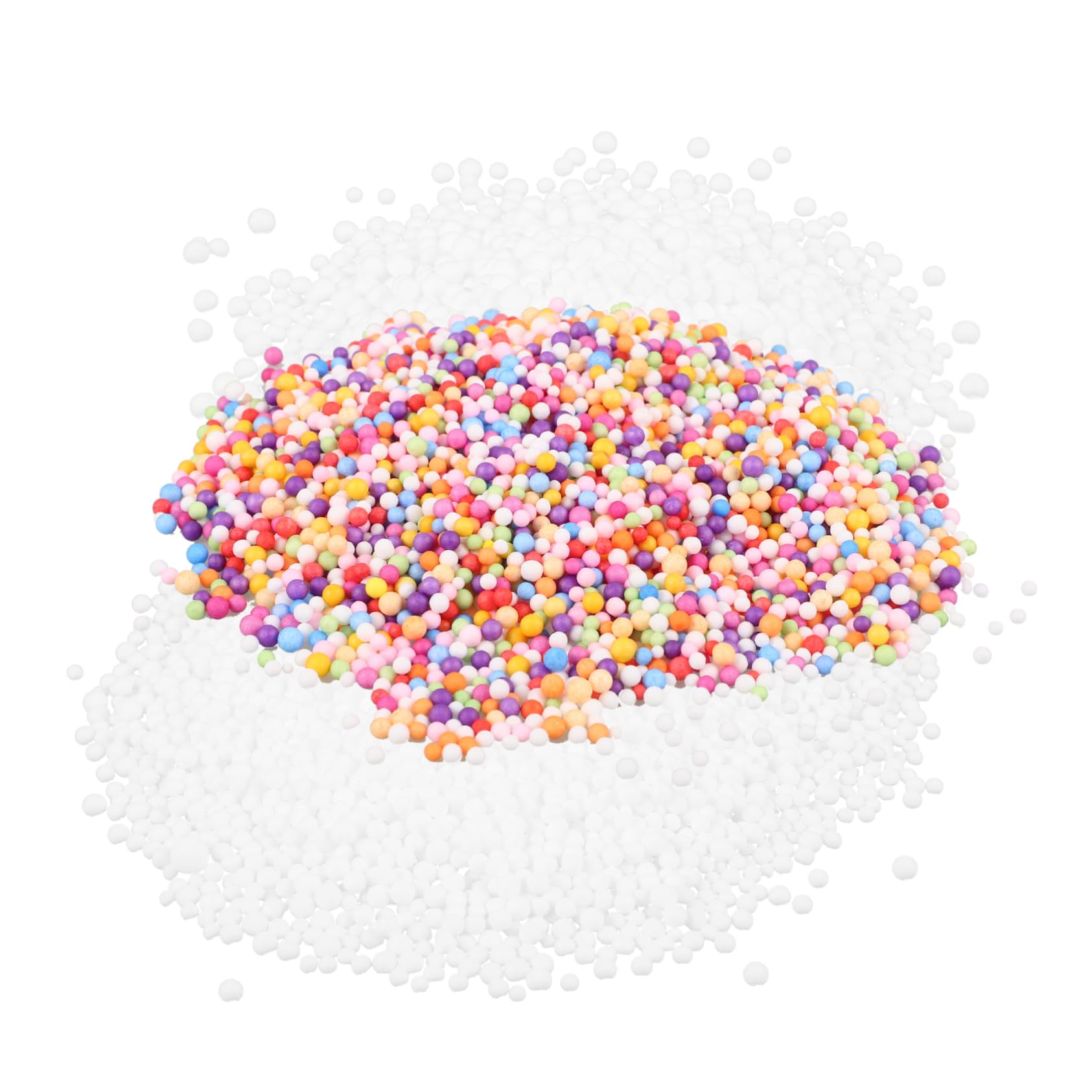 LALAFINA 3 Pack Micro Foam Beads Stuffed Animal Filler Decorative Mini Foam Balls Doll Stuffed Material