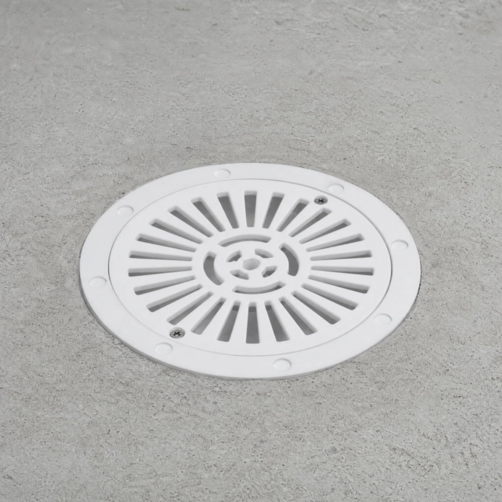 Conector Aspiración para Piscina | Ranurado, para Piscina Hormigón, Práctico, Conector Drenaje con Rejilla Antiobstrucción