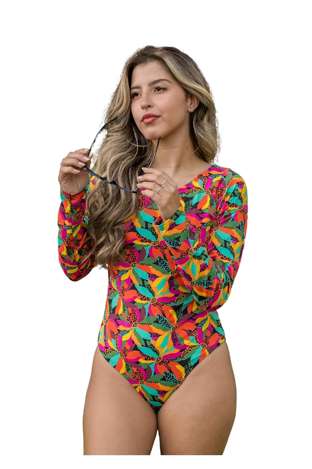 Body Maiô Feminino Manga Longa, Proteção UV, Estampa Colorida em promoção! Veja a oferta e mais achadinhos de Moda praia 9 Hoje é o melhor dia para comprar Body Maiô Feminino Manga Longa, Proteção UV, Estampa Colorida com aquele preço maroto! Promoção! Aproveite a oferta! 9