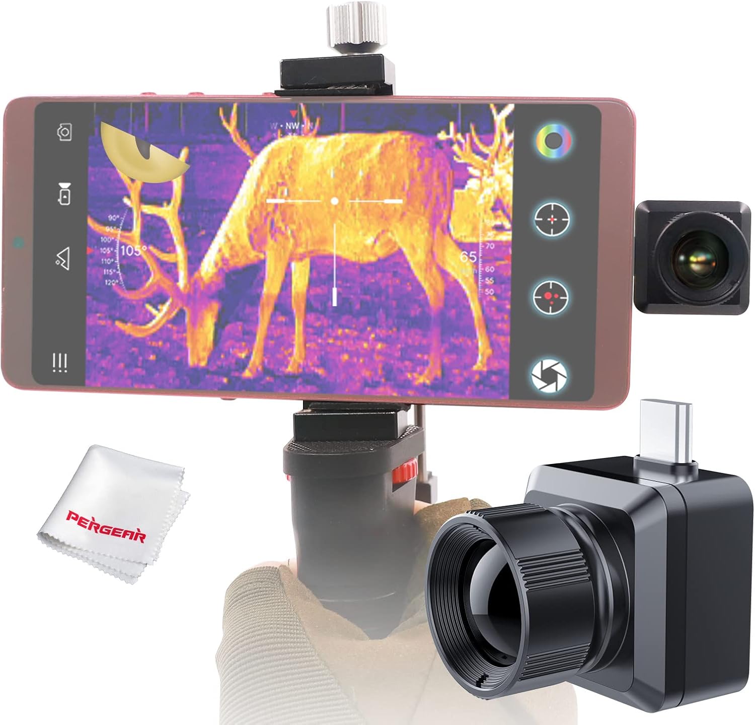 (Android Only) InfiRay T2 Pro Thermal Monocular, Thermal Imaging Camera ...