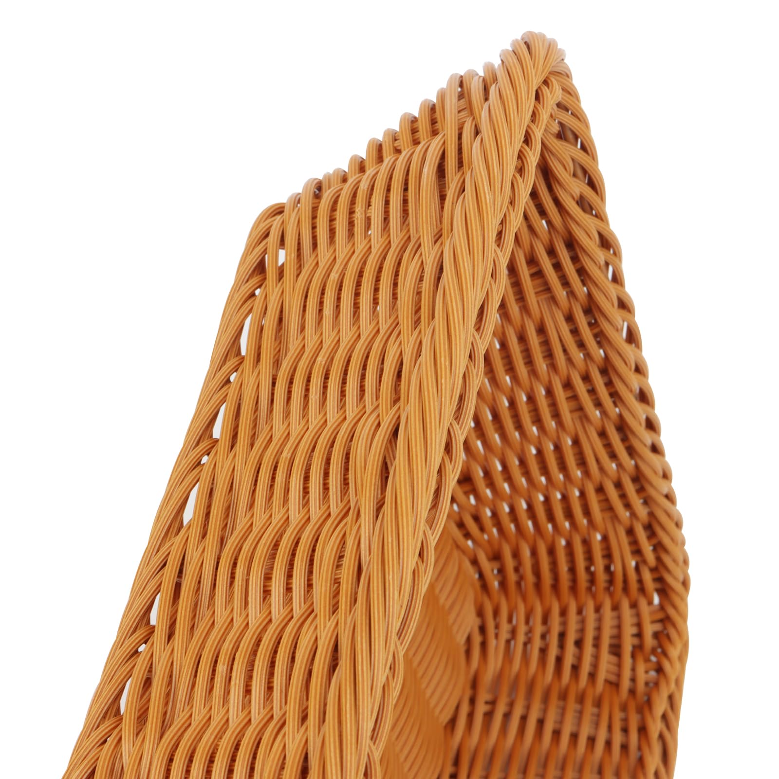 MANCHAP 3 cestini rettangolari in vimini sintetico, 35 x 25 x 7,5 cm, in finto rattan, per pane e frutta, per cucina