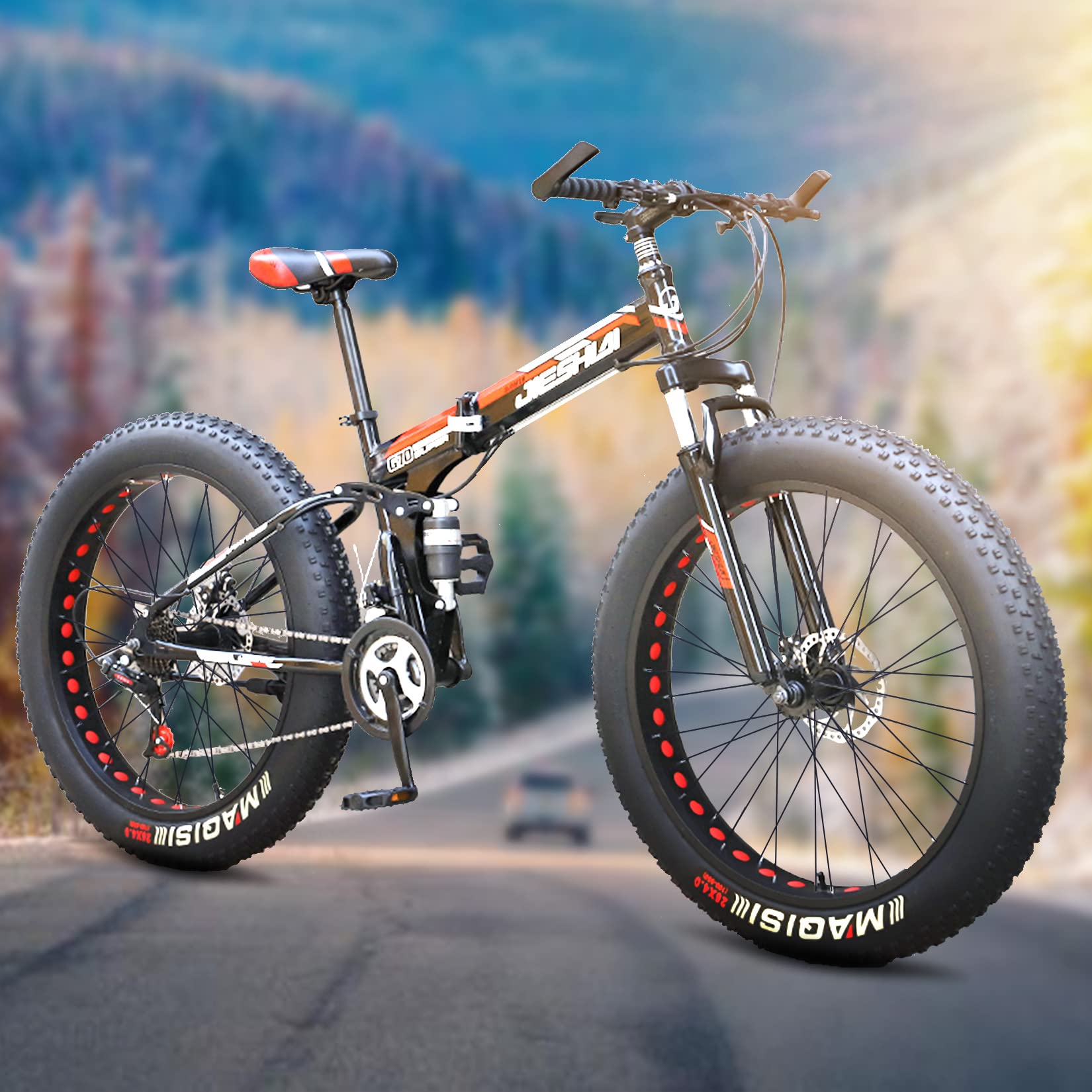 Amazon | ファットバイク 26インチ 自転車 4.0迫力の極太タイヤ クロス  