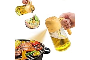 Olive Oil Sprayer 2-in-1 Oil Dispenser with Pourer Hole