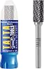 Carbide Burr 1/4 Shank, SA-3 Tungsten Double Cut Rotary Die Grinder Bits - Cutting Burrs for Milwaukee, Dewalt and Makita Die Grinder Accessories - Wood Carving Metal Working & Sturdy Storage Case