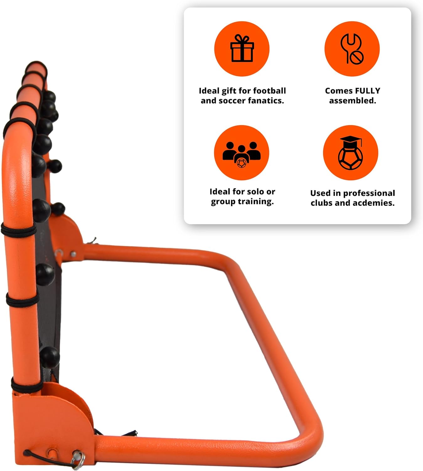 FLICK Urban Mini Wall Football Rebounder -...