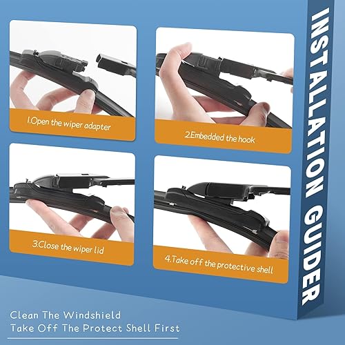 Vista 59 de MIKKUPPA Limpiaparabrisas de 26 pulgadas + 23 pulgadas + 12 pulgadas, repuesto para Mercedes-Benz 2013-2016 GL350 GL450, 2012-2015 ML350 ML550 ML63