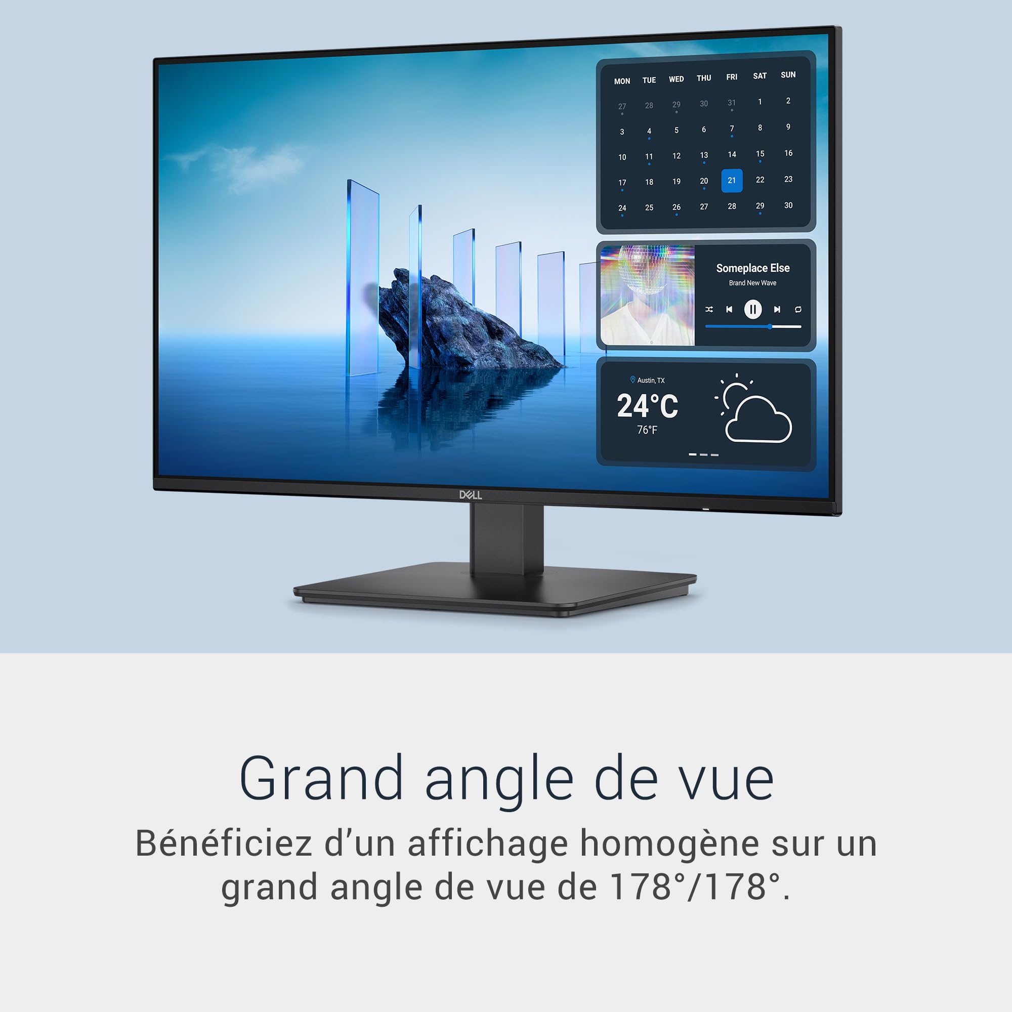 Dell 27 Écran PC - SE2726D, QHD (2560x1440), 144Hz, IPS, 1ms MPRT, AMD FreeSync, 99% sRGB, VESA (100x100mm), DisplayPort, HDMI, Garantie 3 Ans, Noir