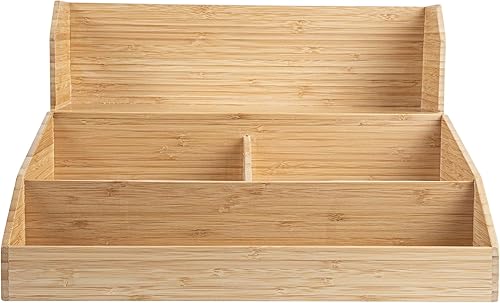 Miniatura 40 de Restaurantware - Organizador de condimentos de café de 9.5 x 4.25 x 2 pulgadas, 1 organizador rectangular de crema - 3 compartimentos, resistente a