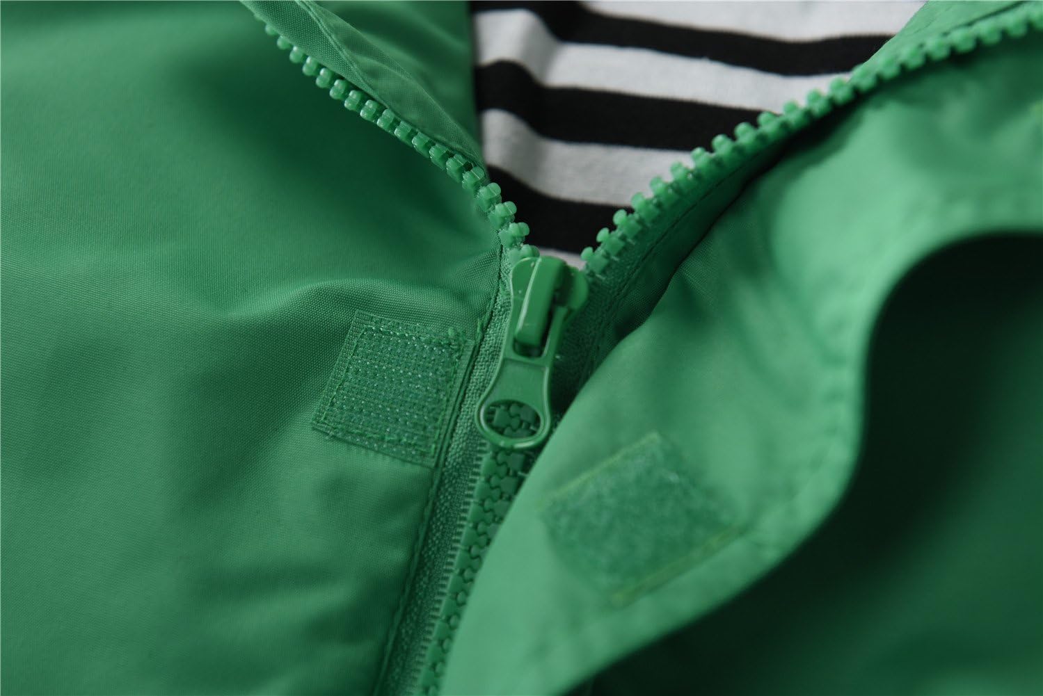 M2C Boys Girls Hooded Cotton Lined Rain Jacket Light Windbreaker - Image 5