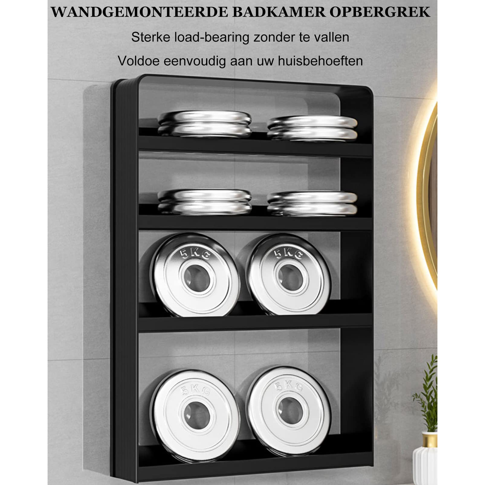 Duschkorb für die Wand im Badezimmer, platzsparendes Aufbewahrungsregal über der Toilette, Medizinschrank hinter der Tür, Duschregal ohne Bohren, Seifenhalter, Shampoo-Organizer, für Wäsche/