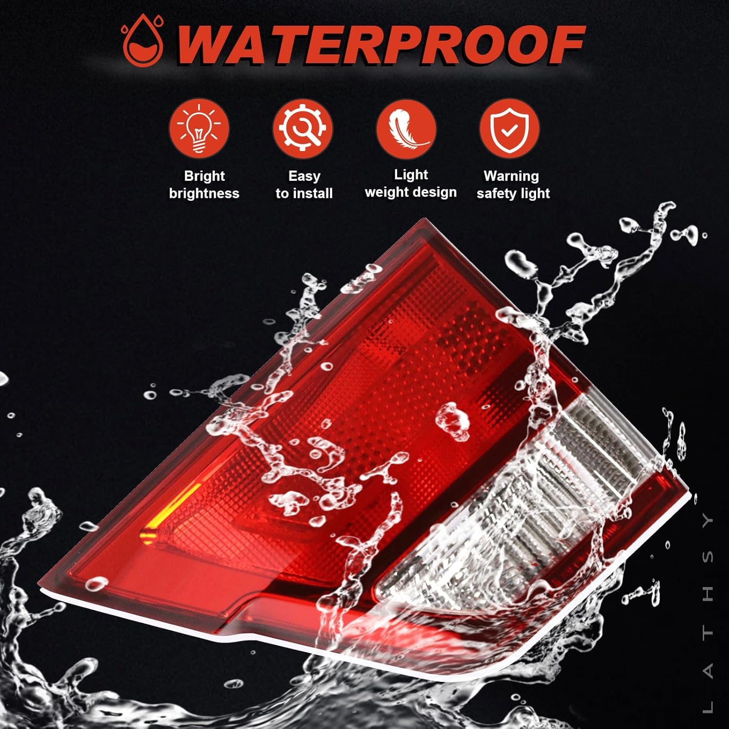 Tail Light Compatible With Jeep Grand Cherokee 2011-2013 Inner Right Passenger Side Replacement for CH2803101