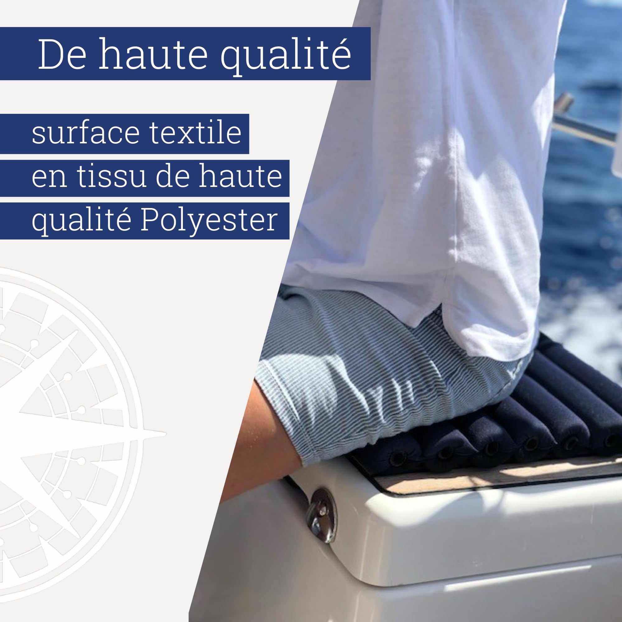 FlexiCush – Le Coussin Pare-battage Universel développé pour Les Sports Nautiques (50 x 32 x 4 cm)