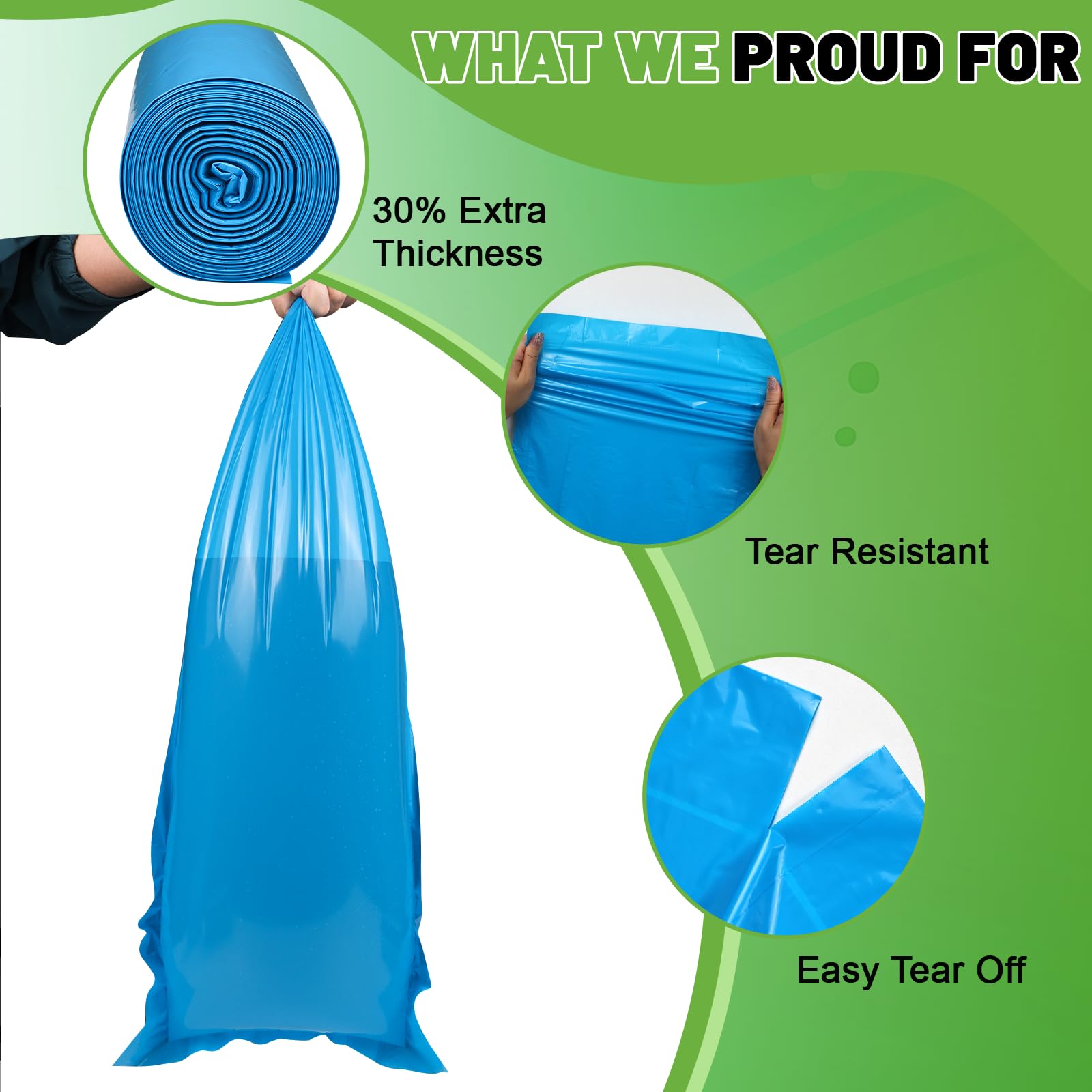 MOEMOE BABY Cassetta di ricarica per pannolini, 2 pezzi, con tecnologia MAX ODOR Lock e a prova di perdite, 60 sacchetti per cameretta dei bambini, cucina e bagno, blu