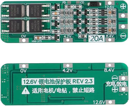 Miniatura 2 de 6 unids 3S 20A BMS 18650 Li-ion Módulo Cargador de Batería de Litio BMS Placa de Protección PCB 11.1V 12V 12.6V Módulo SobredescargaSobrecorriente