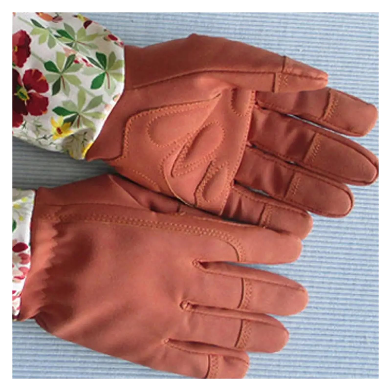 Gants De Taille Roses For Hommes Et Femmes, Longs Jardinage Résistants Aux Épines, Gant En Cuir Respirant, Meilleur Cadeau Jardin PoignéE Forte(Brown)
