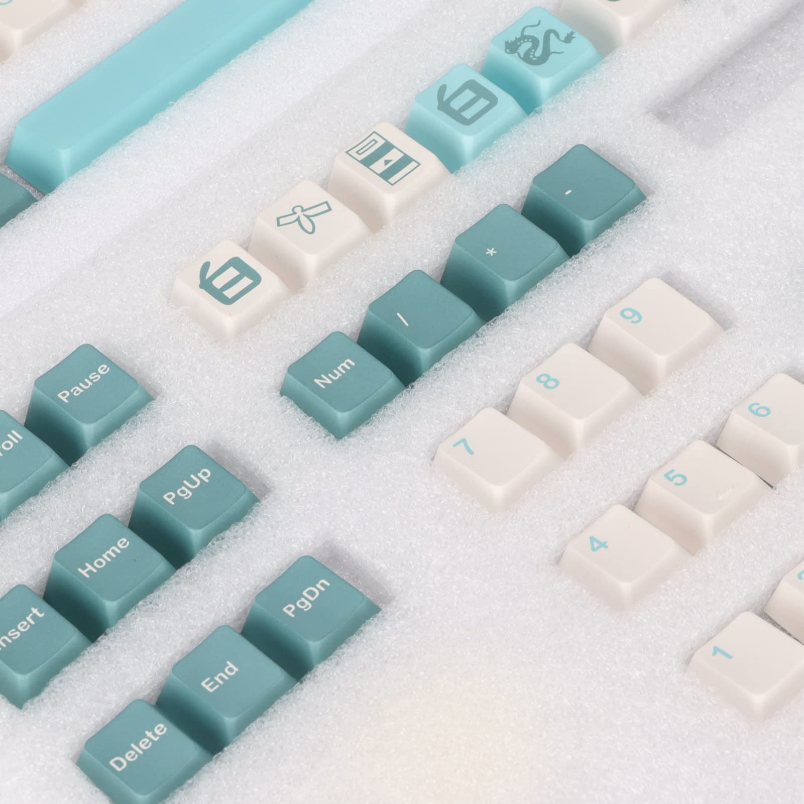 Aramox PBT Tasti 128, Profilo Cherry, Colori Vivaci (Crisoforo)