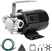 Vista 9 de VIVOSUN Bomba de Transferencia de Agua de 115V, Bomba Eléctrica Portátil de Utilidad de 1/10HP 330 GPH con Interruptor de Encendido/Apagado y Kit