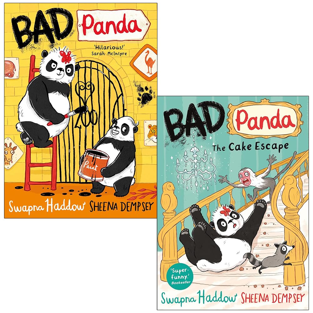 Swapna Haddow Collection 2 Books Set (Bad Panda & Bad Panda The Cake Escape)