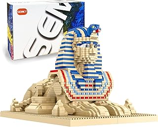 SEMKY Micro Mini Blocks Pharaoh‘s Sphinx Famous Landmark Model Set,(2732Pieces) -Building and Architecture Toys Gifts for Kid and Adult