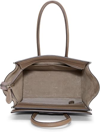 Celine, Pre-loved Grey Drummed Calfskin Luggage Micro, Grey