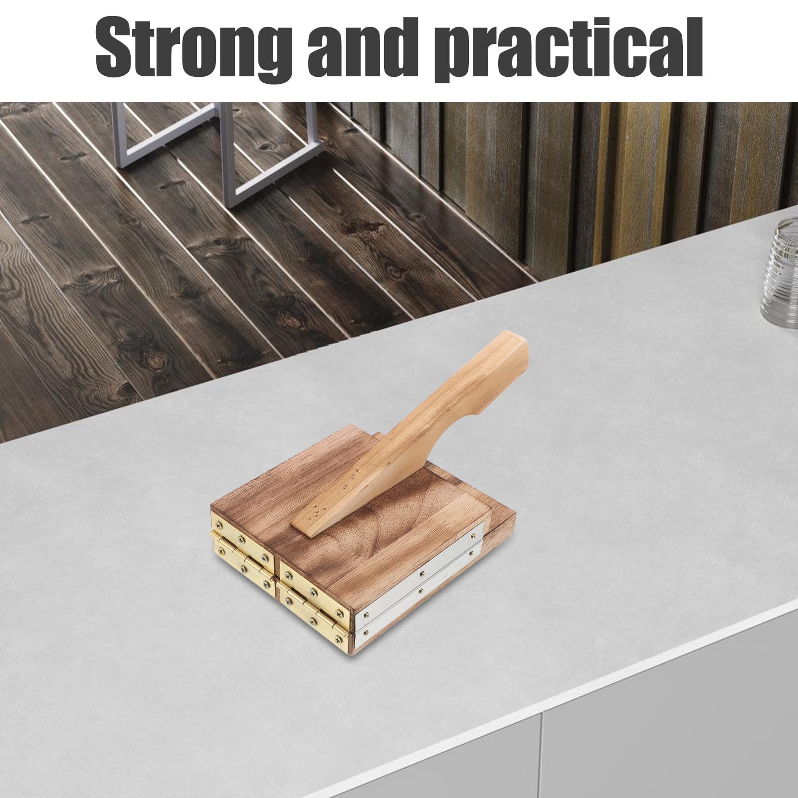 DOITOOL Stampo per gnocchi in legno - Strumento di pressatura manuale per tortillas con pasta per gnocchi - Pressa per pasta per dolcetti e feste festive