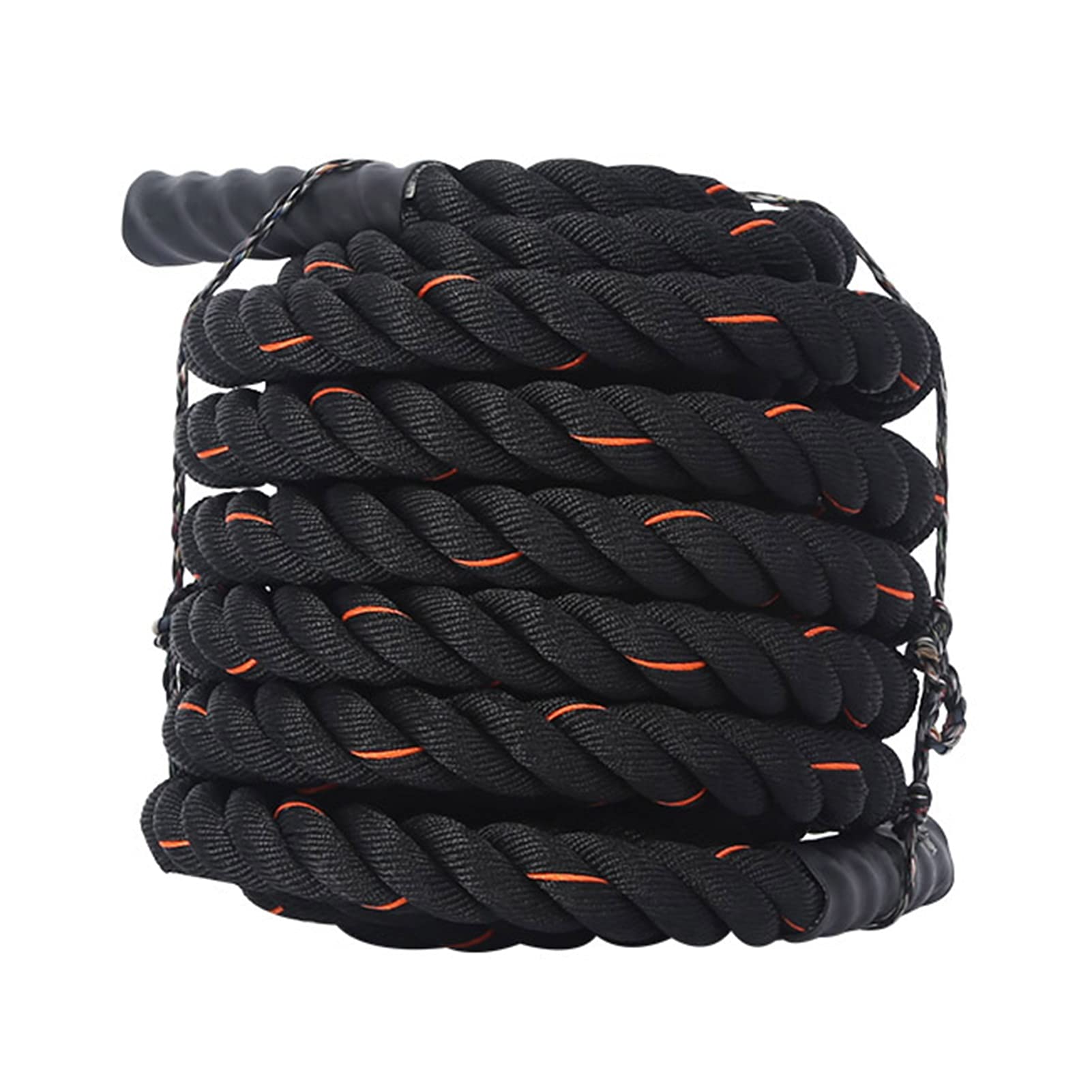 Battle Rope, Poly Dacron Übungsseile, 1,5 Zoll Durchmesser 30/40/50 Fuß Länge, Übung Training Gewichtetes Seil für Kraft- und Konditionstraining (Size : 15m)