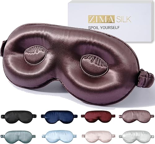 Adjustable 22 Momme 100% Pure Mulberry Silk Sleep Mask - Wine Gifts For Sister