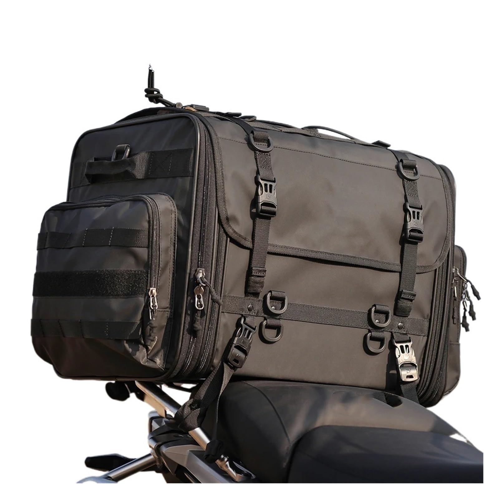 borsa sella moto Accessori moto Borsa da viaggio per bagagli Impermeabile 19L-80L Espandibile Coda motore di grande capacità/Tronco/Portapacchi per la maggior parte dei modelli(L 33L-45L)