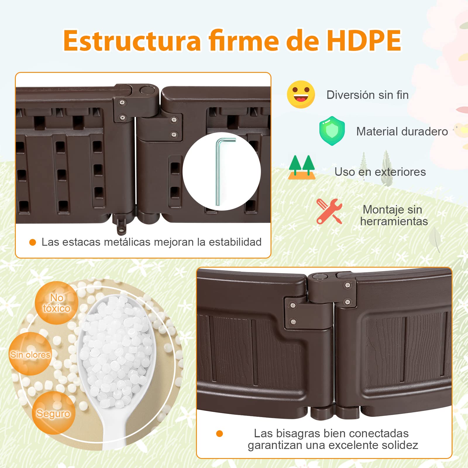 COSTWAY Arenero Infantil Elíptico 183 cm, Arenero con Cobertura Impermeable, Cobertura Inferior y Asientos Incorporados en los Ángulos, para 4 Niños, Kit Arenero de Exterior para Patio (elípticio)