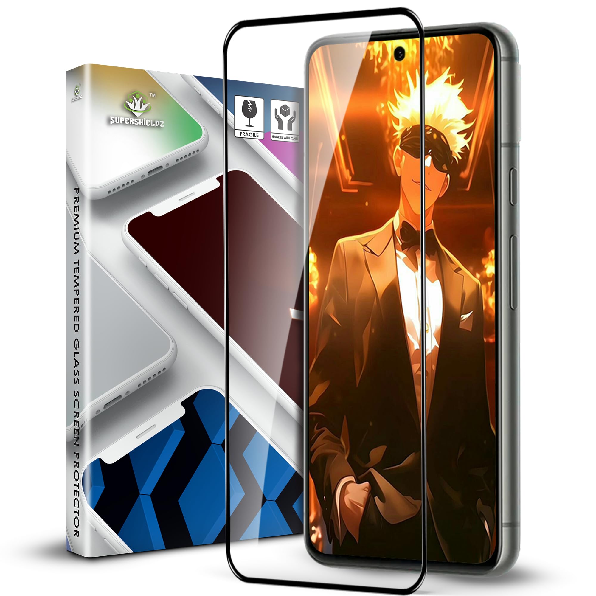 Supershieldz NeoGuard HD+ Tempered Glass Screen Protector Guard For Google Pixel 8, 9H Hardness, Anti-Static, Case-Friendly, Easy Installation Kit – 1 Pack