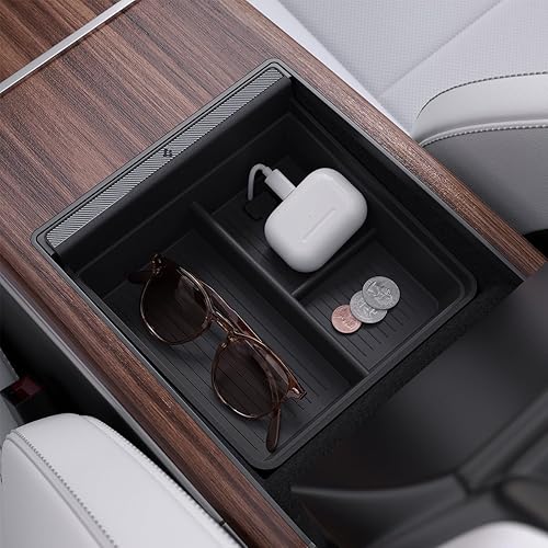 Miniatura 1 de Spigen Bandeja organizadora de consola (edición de carbono) diseñada para Tesla Model XS 20232022