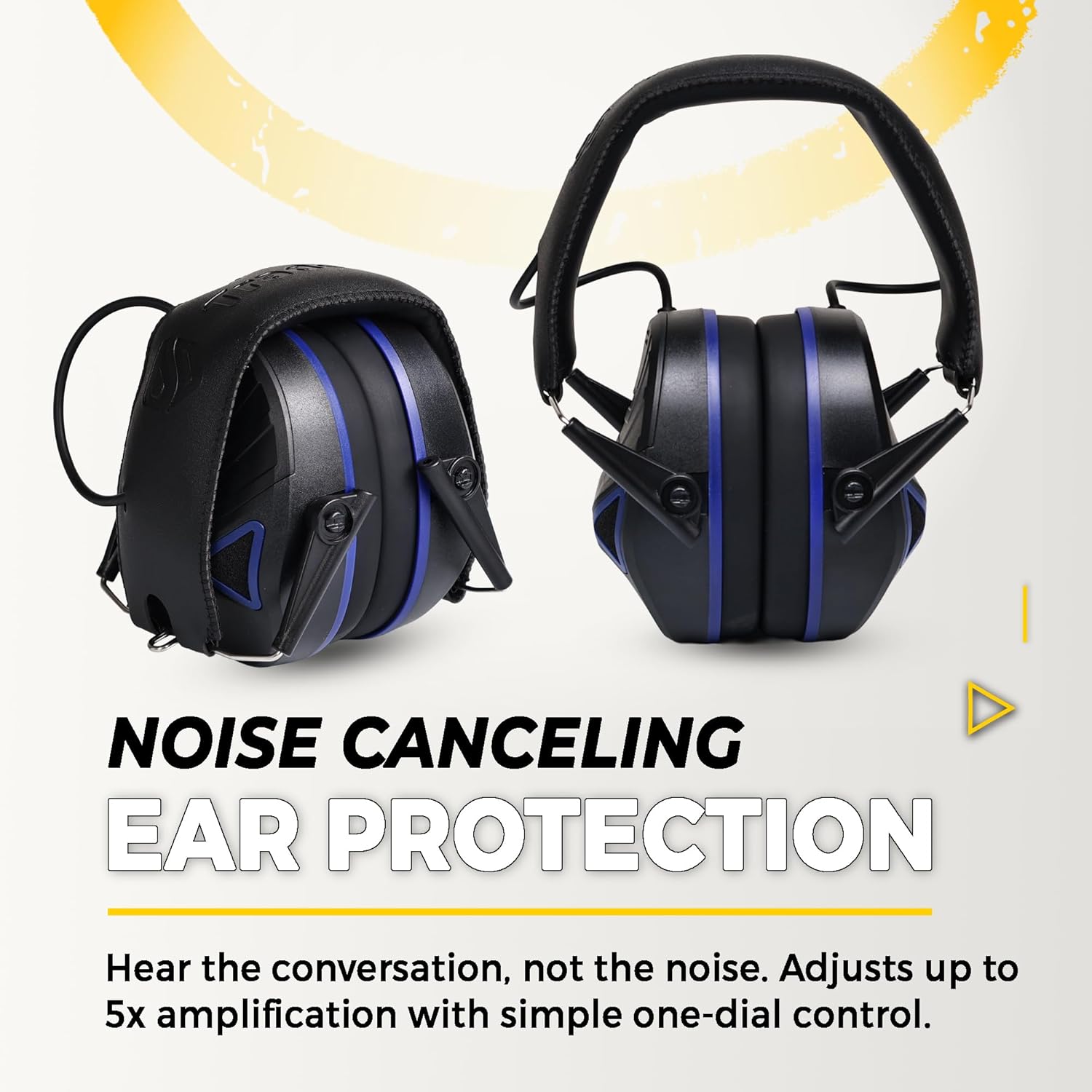 TradeSmart Complete Shooting Eye and Ear Protection: Electronic Earmuffs for Shooting, Range Glasses & Hard Carrying Case - Image 3