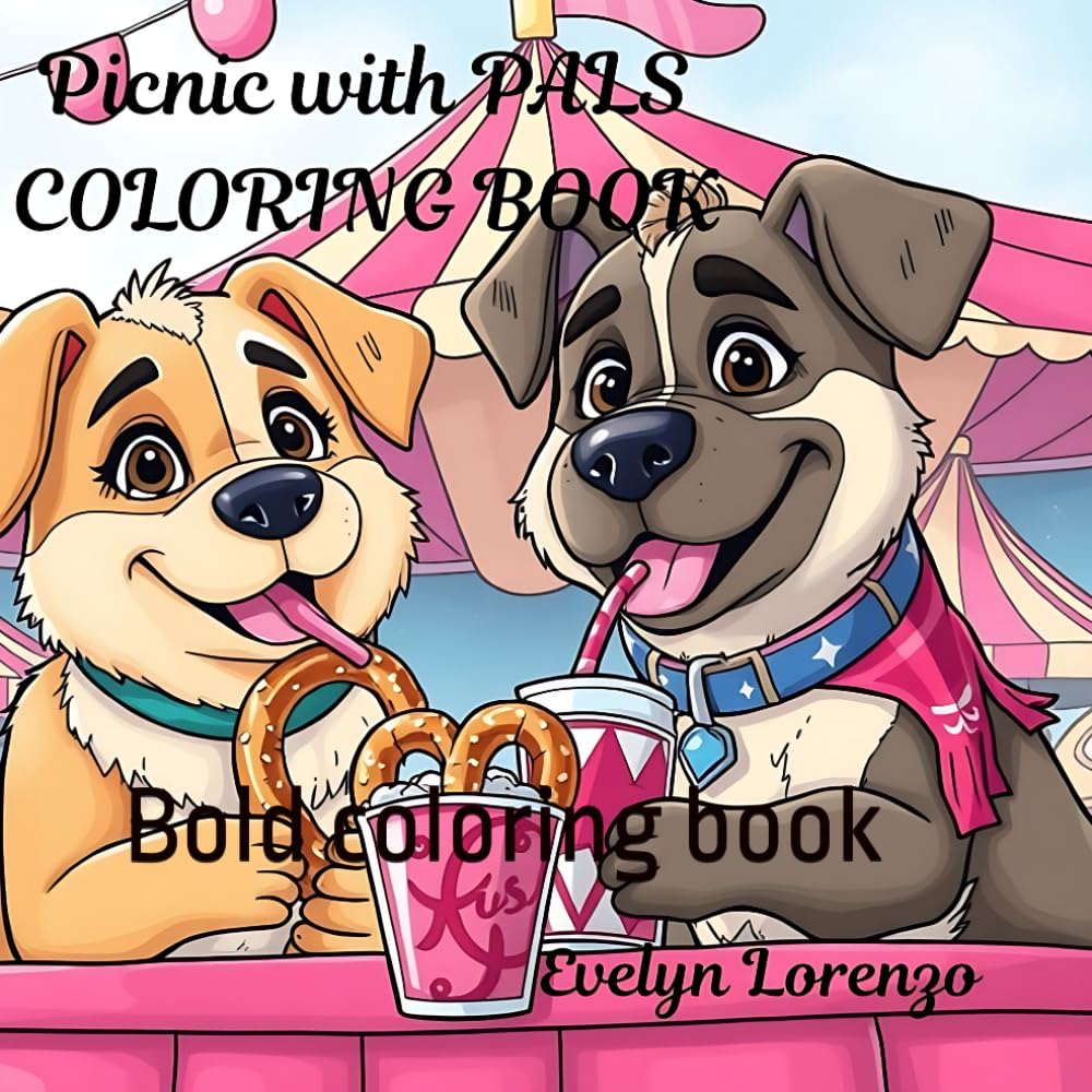Picnic with Pals: Bold coloring book